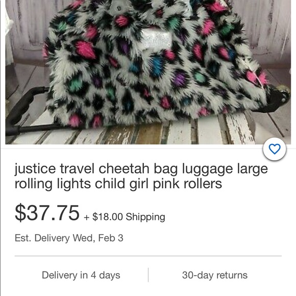 Travel Bag - light up wheels & telescopic handle. - Picture 2 of 3